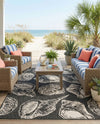 Seaside Haven Rugs Collection Area Rug -  Lighthouse (Black and White) Rectangle Black and White  lifestyle 23