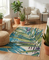 Seaside Blooms Collection Area Rug -  Arcadia Rectangle Multi  lifestyle 38
