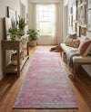 Sahara Essence Collection Area Rug - Oasis (Pink) Runner Pink  lifestyle 64