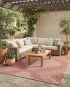 Urban Terrace Collection Area Rug -  Chelsea (Rust Red) Rectangle Rust Red  lifestyle 11