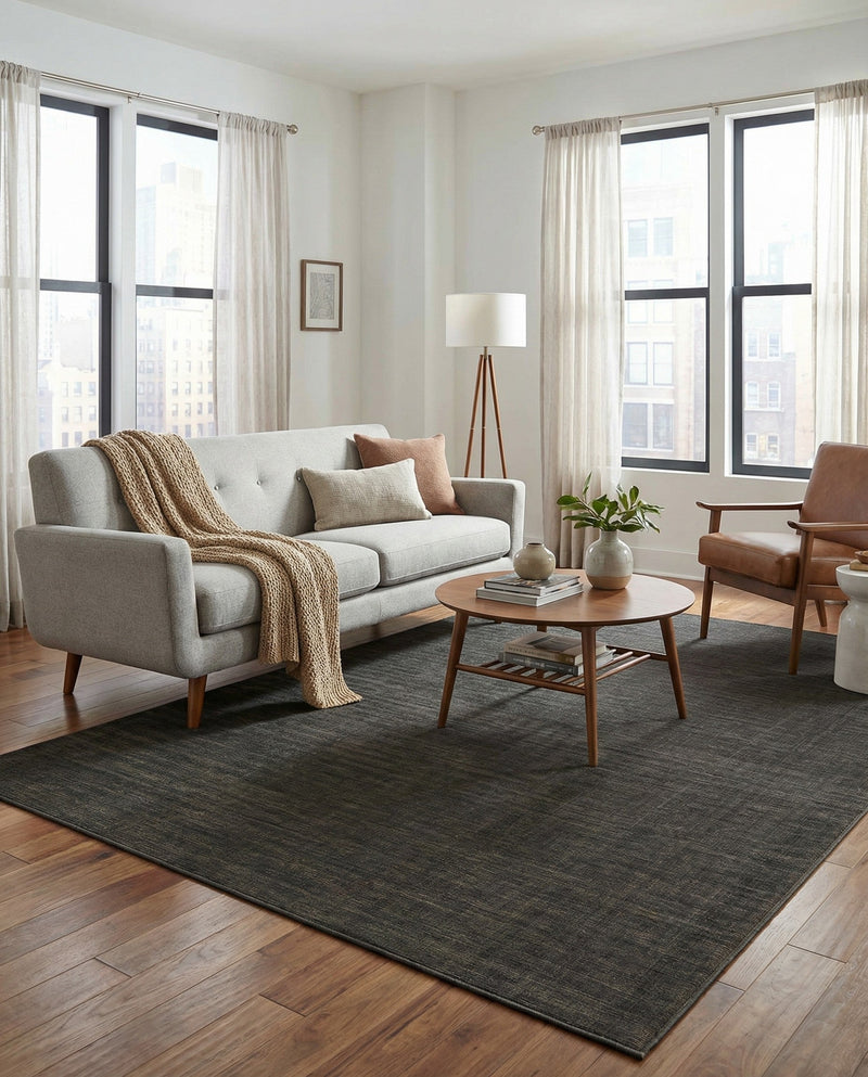Soho Elegance Collection Area Rug - Chelsea (Gray) Rectangle Gray  lifestyle 10
