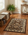 Tabriz Tapestry Collection Area Rug - Sahand (Brown) Rectangle Brown  lifestyle 22