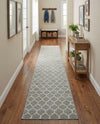 Lattice Gardens Collection Area Rug -  Bloomfield (Light Gray) Runner Light Gray  lifestyle 53