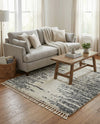 Tranquil Tides Shag Collection Area Rug - Marina Rectangle White  lifestyle 25