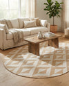 Urban Oasis Rugs Collection Area Rug -  Highrise (Beige) Oval Beige  lifestyle 52