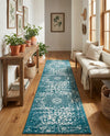 Georgetown Rugs Collection Area Rug - Dupont (Turquoise) Runner Turquoise  lifestyle 35