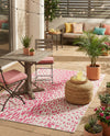 Savannah Escape Collection Area Rug - Serengeti Rectangle Pink Gray  lifestyle 49