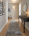 Hollywood Luxe Collection Area Rug -  Beverly (Gray Silver) Runner Gray Silver  lifestyle 48