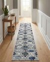 Marrakech Mosaic Collection Area Rug -  Atlas Runner Blue Gray  lifestyle 36
