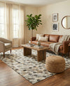 Savannah Hideaway Collection Area Rug - Savannah Rectangle Ivory Gray  lifestyle 12