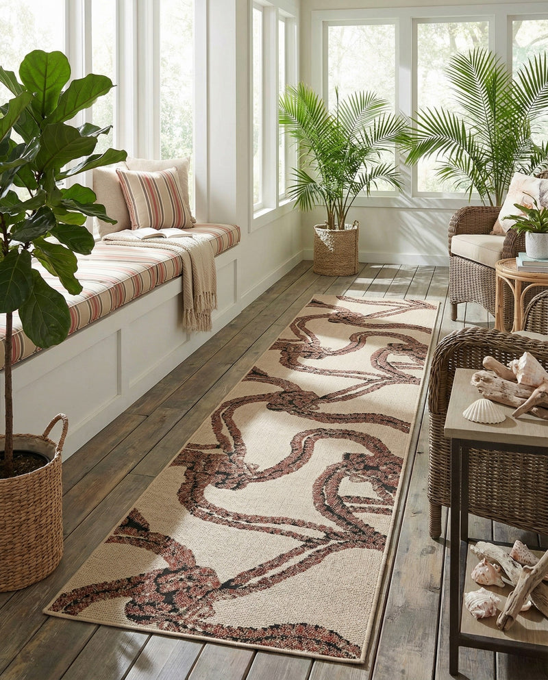 Seaside Haven Rugs Collection Area Rug -  Dunes Runner Beige  lifestyle 65