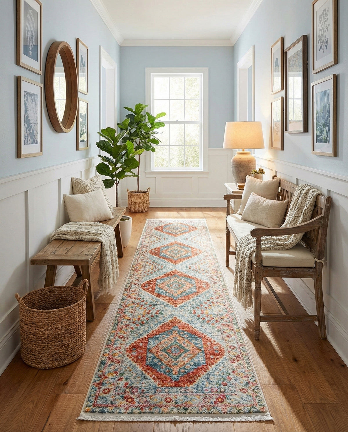 Arcadia Rugs Collection Area Rug -  Xanadu Runner Salmon  lifestyle 96