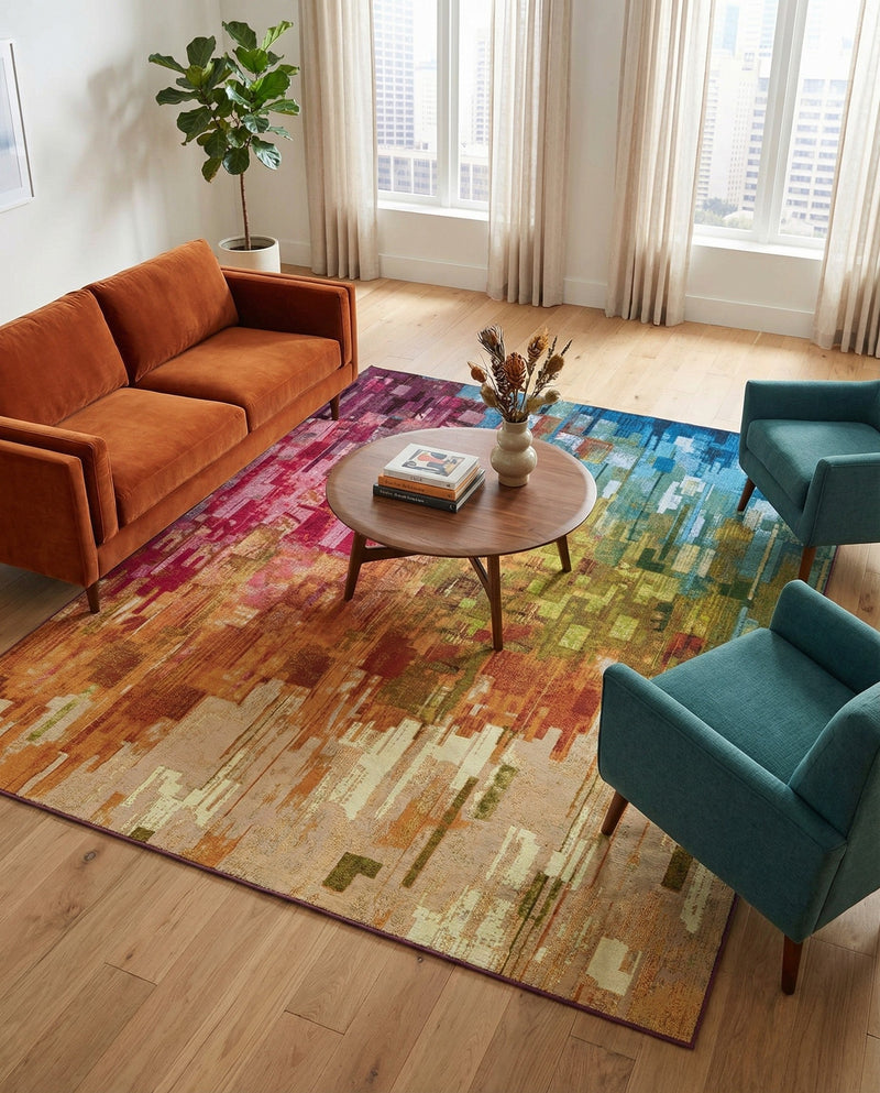 Urban Terrace Collection Area Rug -  Lawn Rectangle Multi  lifestyle 32