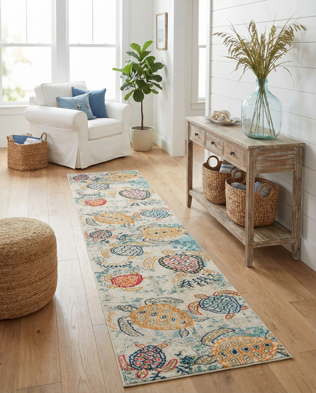 Sorrento Shores Collection Area Rug -  Massa Runner Beige  lifestyle 52