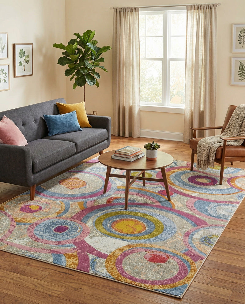 Urban Terrace Collection Area Rug -  Plaza Rectangle Multi  lifestyle 15