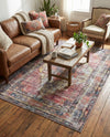 Zahara Oasis Collection Area Rug -  Rabat Rectangle Yellow Pink  lifestyle 10