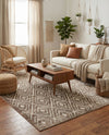 Sanctuary Retreat Collection Area Rug -  Oasis Rectangle Chocolate Brown  lifestyle 33