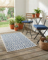 Urban Oasis Rugs Collection Area Rug -  Rooftop (Blue) Rectangle Blue  lifestyle 19