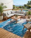 Urban Terrace Collection Area Rug - Veranda Rectangle Blue  lifestyle 21