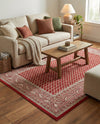 Soho Elegance Collection Area Rug -  Mercer (Red) Rectangle Red  lifestyle 15