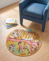Wonder Tykes Collection Area Rug -  Groove Round Multi  lifestyle 59