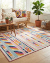 Bahama Breeze Outdoor Collection Area Rug -  Bimini Rectangle Pink  lifestyle 52