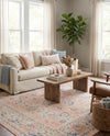 Savannah Series Collection Area Rug -  Beaufort Rectangle Powder Pink  lifestyle 30