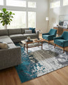 Seville Elegance Collection Area Rug -  Granada Rectangle Gray  lifestyle 9