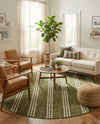 Urban Oasis Rugs Collection Area Rug -  District (Green) Round Green  lifestyle 58