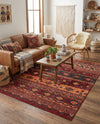Geneva Terrace Collection Area Rug - Montreux Rectangle Rust Red  lifestyle 50