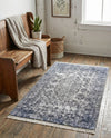 Bazaar Chic Collection Area Rug -  Asilah Rectangle Gray and Blue  lifestyle 8
