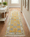 Arcadia Rugs Collection Area Rug - Eden (Yellow) Runner Yellow  lifestyle 78
