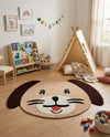 Whimsy Wonders Wool Collection Area Rug -  Fjord Rectangle Beige  lifestyle 6