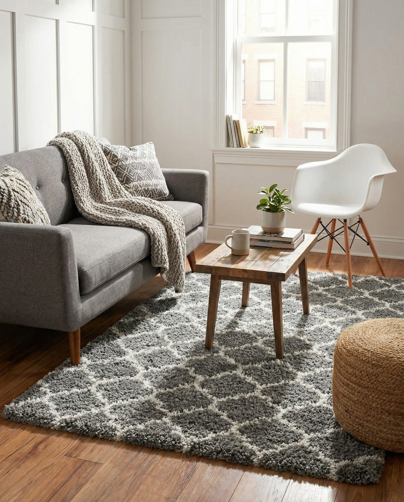 Casablanca Comfort Collection Area Rug -  Atlas Rectangle Gray  lifestyle 16