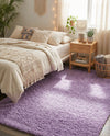 Plush Oasis Collection Area Rug - Serenity (Lilac) Rectangle Lilac  lifestyle 10
