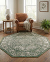 Savannah Soiree Collection Area Rug -  Everglade (Green) Octagon Green  lifestyle 80