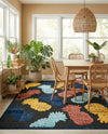 Caribbean Terrace Collection Area Rug -  Nevis Rectangle Black  lifestyle 33