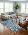 Urban Terrace Collection Area Rug - Soho Rectangle Blue  lifestyle 11