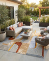Urban Terrace Collection Area Rug -  Deck Rectangle Multi  lifestyle 19