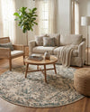 Gobi Sands Collection Area Rug -  Turpan Round Multi  lifestyle 74