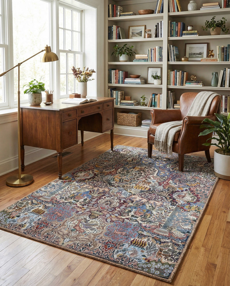 Heritage Elegance Collection Area Rug -  Louvre Rectangle Multi  lifestyle 8