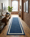 Studio Haven Collection Area Rug -  Alcove (Navy Blue) Runner Navy Blue  lifestyle 53