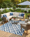 Urban Oasis Rugs Collection Area Rug -  Highrise (Blue) Rectangle Blue  lifestyle 11