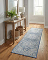 Savannah Series Collection Area Rug - Charleston (French Blue) Runner French Blue  lifestyle 67