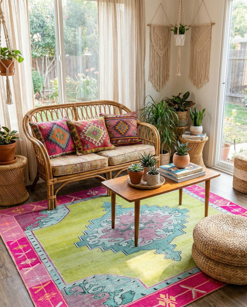Heritage Elegance Collection Area Rug -  Winterthur (Green) Square Green  lifestyle 67
