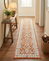 Savannah Elegance Collection Area Rug - Augusta (Rust Red) Runner Rust Red  lifestyle 75