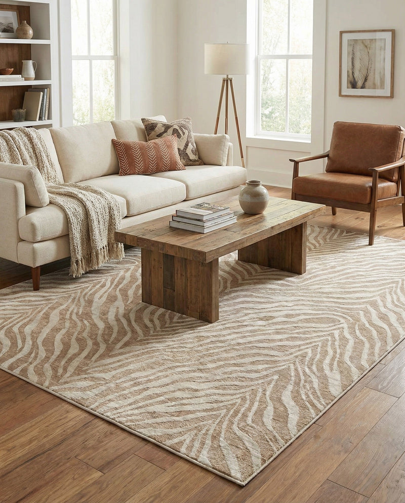 Bloomsbury Elegance Collection Area Rug -  Chelsea Rectangle Ivory Beige  lifestyle 42