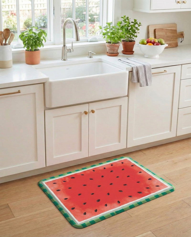 Cozy Mat Collection Area Rug -  Burrow Rectangle Watermelon Red  lifestyle 4