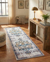 Baroque Era Collection Area Rug - Versailles (Sea Salt White) Runner Sea Salt White  lifestyle 19