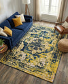 Riviera Elegance Collection Area Rug -  Menton (Navy Blue) Rectangle Navy Blue  lifestyle 17